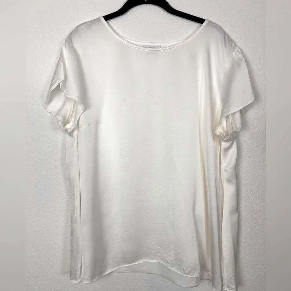 J. Jill Pure Jill Flutter Sleeve Elegant Feminine Blouse